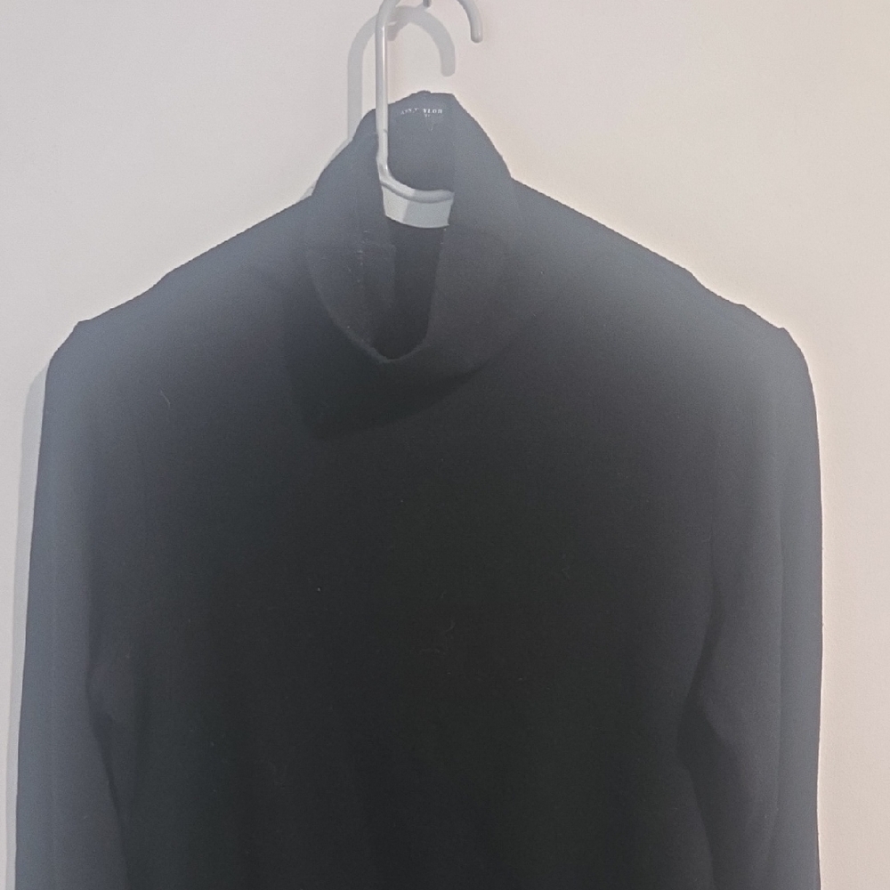 Ann Taylor Classic Black Turtleneck Sweater